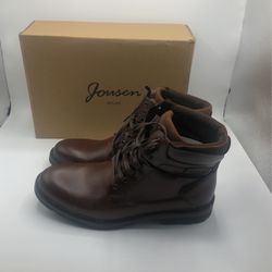 Jousen Men’s Boots Casual Leather Chukka Fashion Men’s Dress AMY8182 Oxblood 12