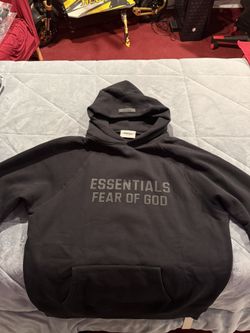 Black Essentials Hoodie