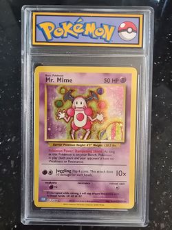Pokémon Mr. Mime Holo Card 013/034 Slabbed