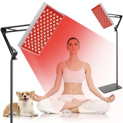 New In Box Red Light Therapy Lamp for Body,Red Infrared Light Therapy Panel with Stand,Deep 660nm and 850nm Near Infrared Led Red Light Therapy Device