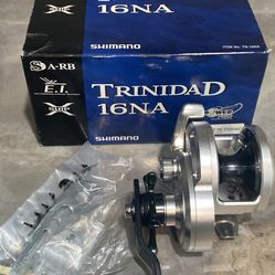 Shimano TRINADAD 16NA SILVER NARROW Big Game Fishing Reel-XLNT PLUS in BOX!!! 