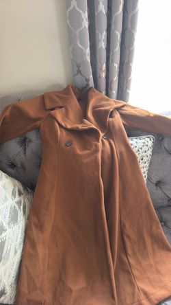 Women's Camel Wool Blend Long Coat
