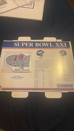 Super Bowl XXI Commemorative Patch