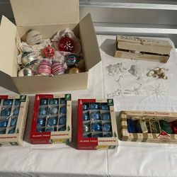 Lot Of Vintage/ Made In USA Christmas Ornaments