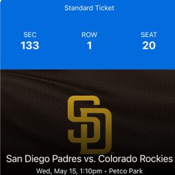 1 Padre Ticket & Tailgate Parking Pass