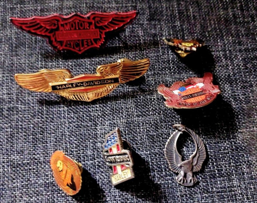 Vintage Harley Davidson Pin Lot