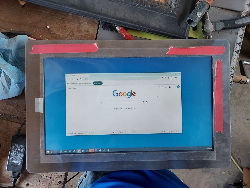 Computer Monitor Designed To Inset Into Desk Or Wall