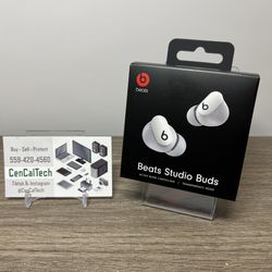 New Beats Studio Buds True Wireless Noise Cancelling Earbuds, IPX4 Rating - [White]