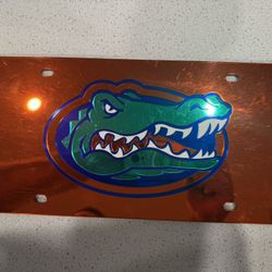 Florida Gators Mirrored License Plate 