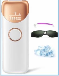 IPL Hair Removal Device Ice Cooling LCD Display 9 Settings 999999 Flashes