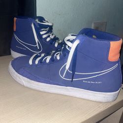 Size 14 Blue “First Use” Nike Blazers