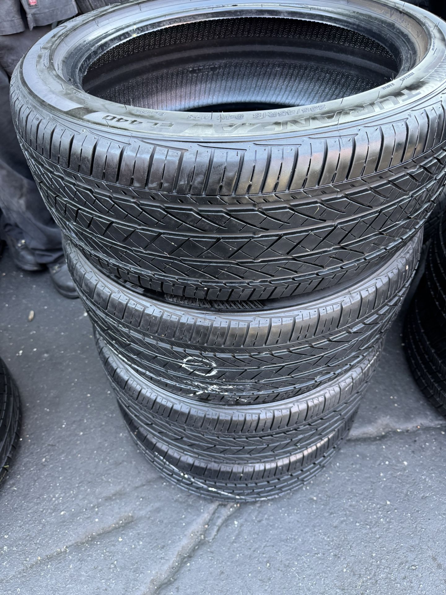 I Have 4 Tires 235-45-18 Bridgestone Good Condition $250 All Four Mounted And Balanced 