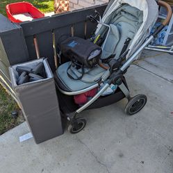 Stroller, pack and play + traveling high chair