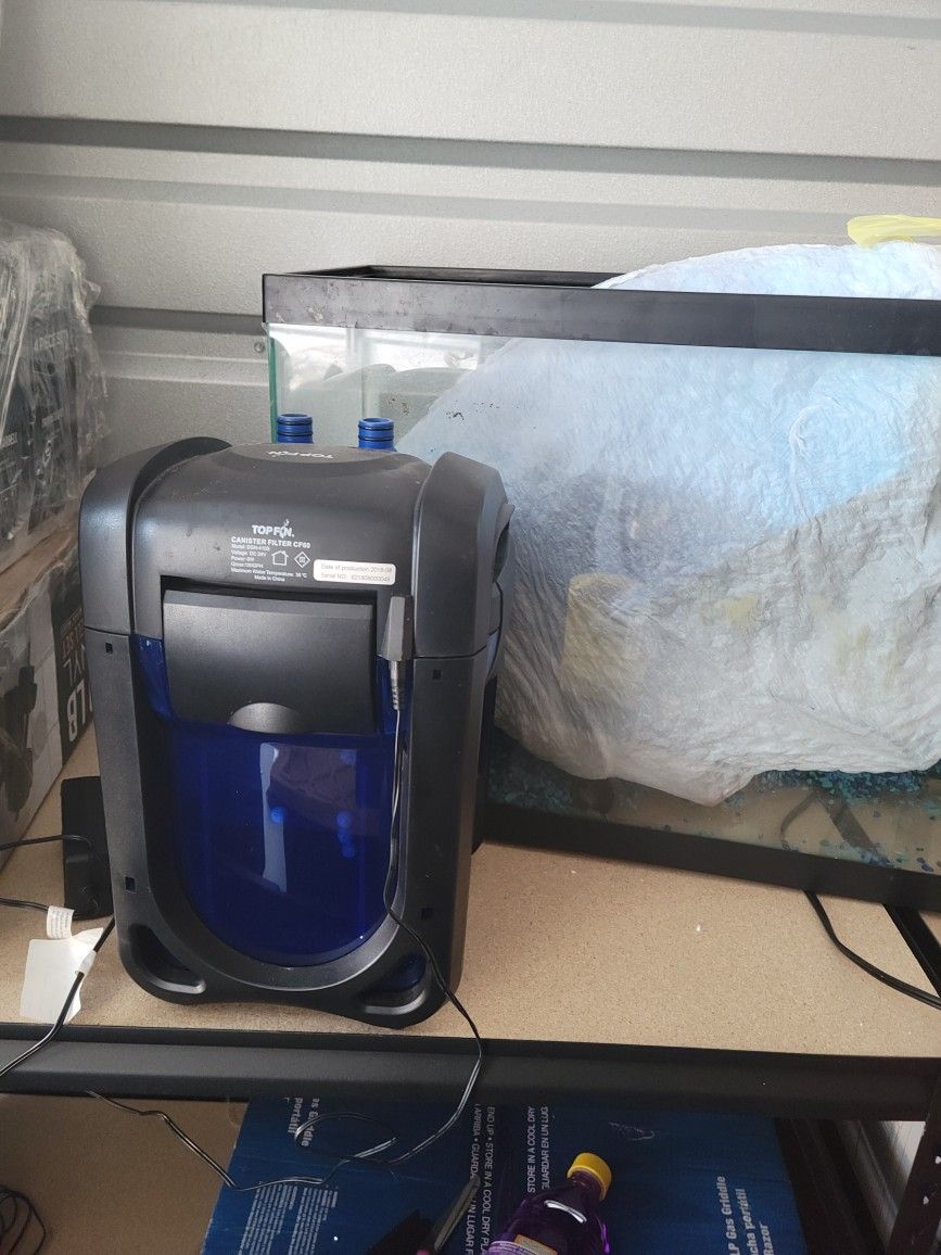 20 gallon aquarium with top fin cf60 filter