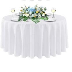 8x white tablecloths 
