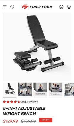 Adjustable Weigh Bench Finer Form 5 in 1