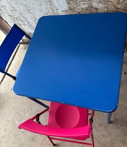 Kids table and chairs.