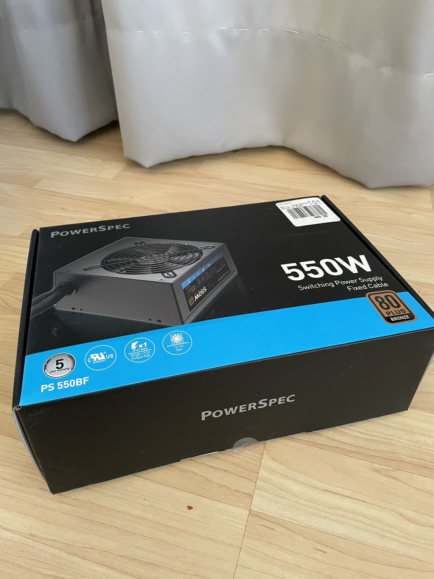 PowerSpec 550W 80+ Bronze Power Supply Unit (PSU)