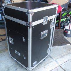 Road Ready RRM14UW 10U Slant Rack 14U Vertical Rack W/ Caster Board 