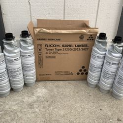 Ricoh Type 2120D/2522/5627 OEM Toner x6