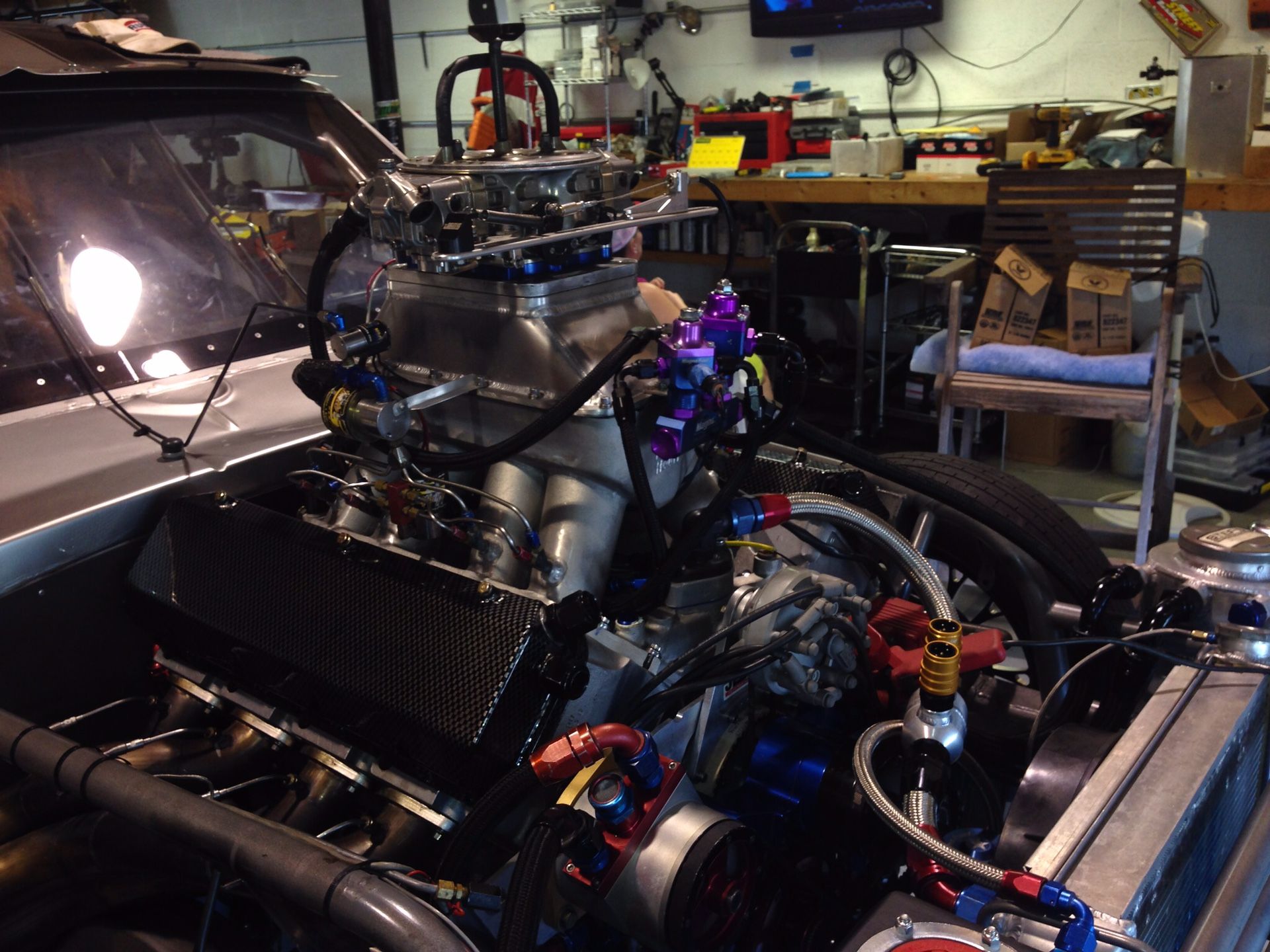 640 cubic inch nitrous race motor