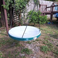 For sale : Super Spinner Disc Swing , hanging hardware included. Holds up to 650 lbs.
