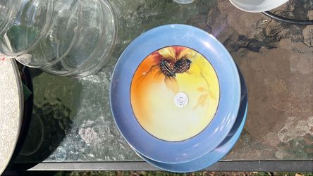 Decorative Ceramic Plate with Fruit Design