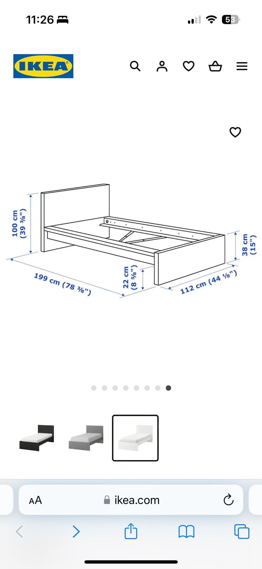 MALM IKEA Twin Bed with Mattress for Sale in Pembroke Pines, FL OfferUp