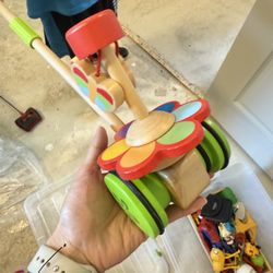 Hape Dancing Butterflies Push and Pull baby Toy And xylophone