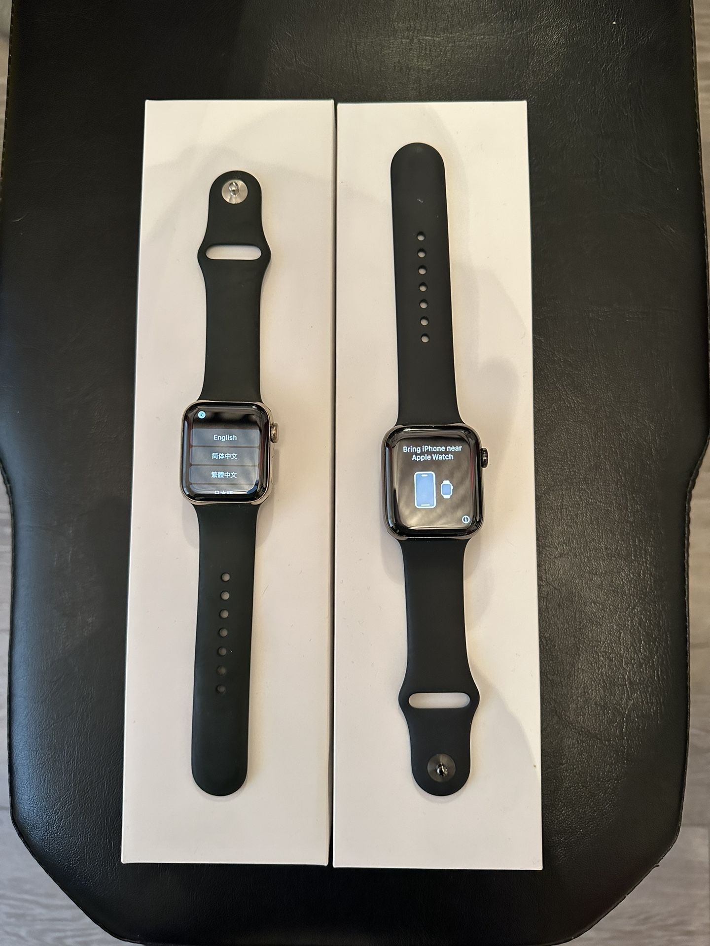 Like New 2 Stainless Steel Apple Watches