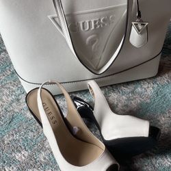 Guess Heels And Bag Both New Size 6 