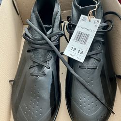 Unisex Adidas X Crazyfast.3 Turf Soccer Shoes in Core Black