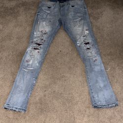 Men Blood Stain Jeans