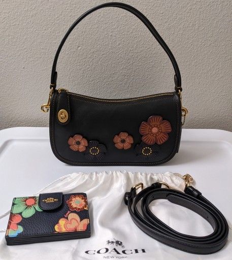 Brand New Authentic Black Coach Bag W/ Dustbag