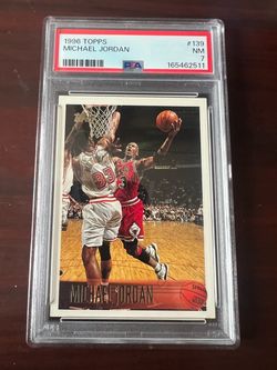 1996 Topps Michael Jordan #139 PSA 7 NM card cards nba Chicago Bulls