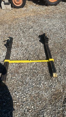 Tractor forklift attachment for front bucket