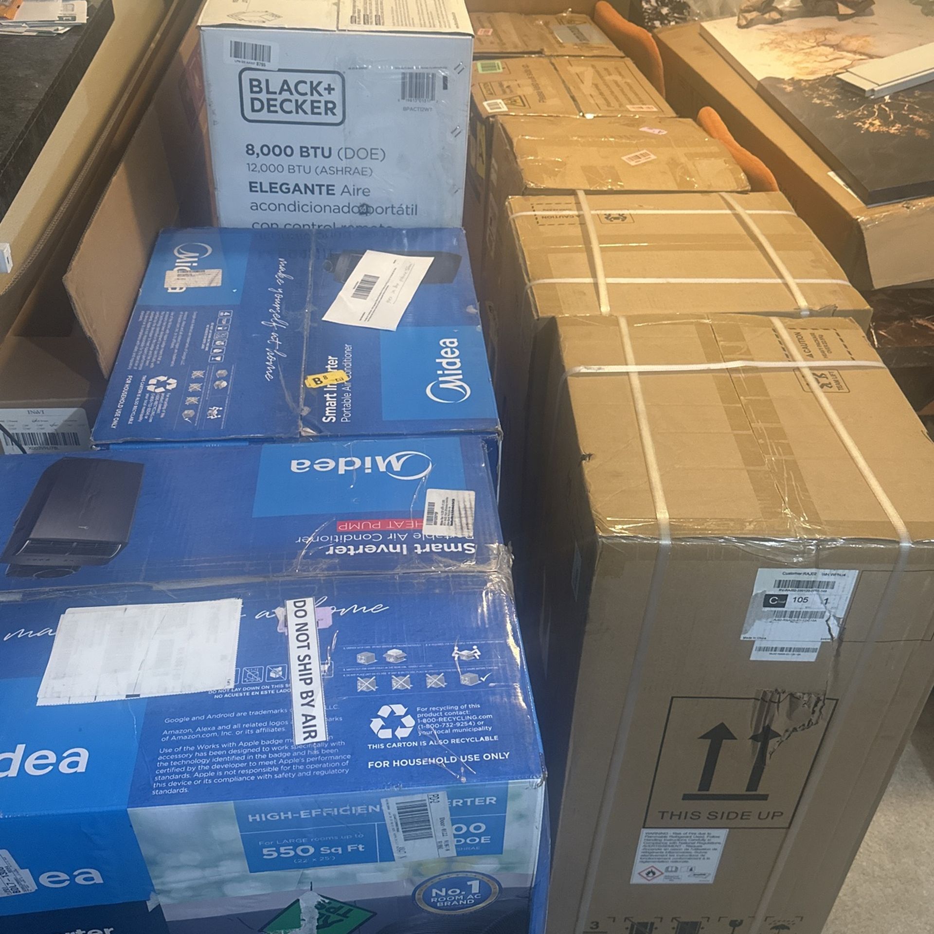 BNIB B&D,Midea,Garvee, & More.  10/12/14 & 16k BTU AC Units
