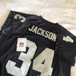 Mens authentic old school BO Jackson raiders jersey