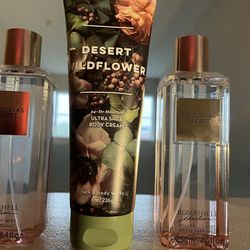 2 Bottles Of Victoria Secret Bombshell Seduction With Desert Wildflower Body Cream