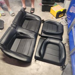 2019 Mustang 5.0 Back Seats With Blue Stiching Sports Package Seats