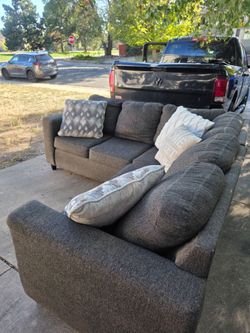 Free Delivery - Dark Gray 2pc Sectional