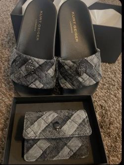 Kurt Geiger London Slides and Mini Bag Set