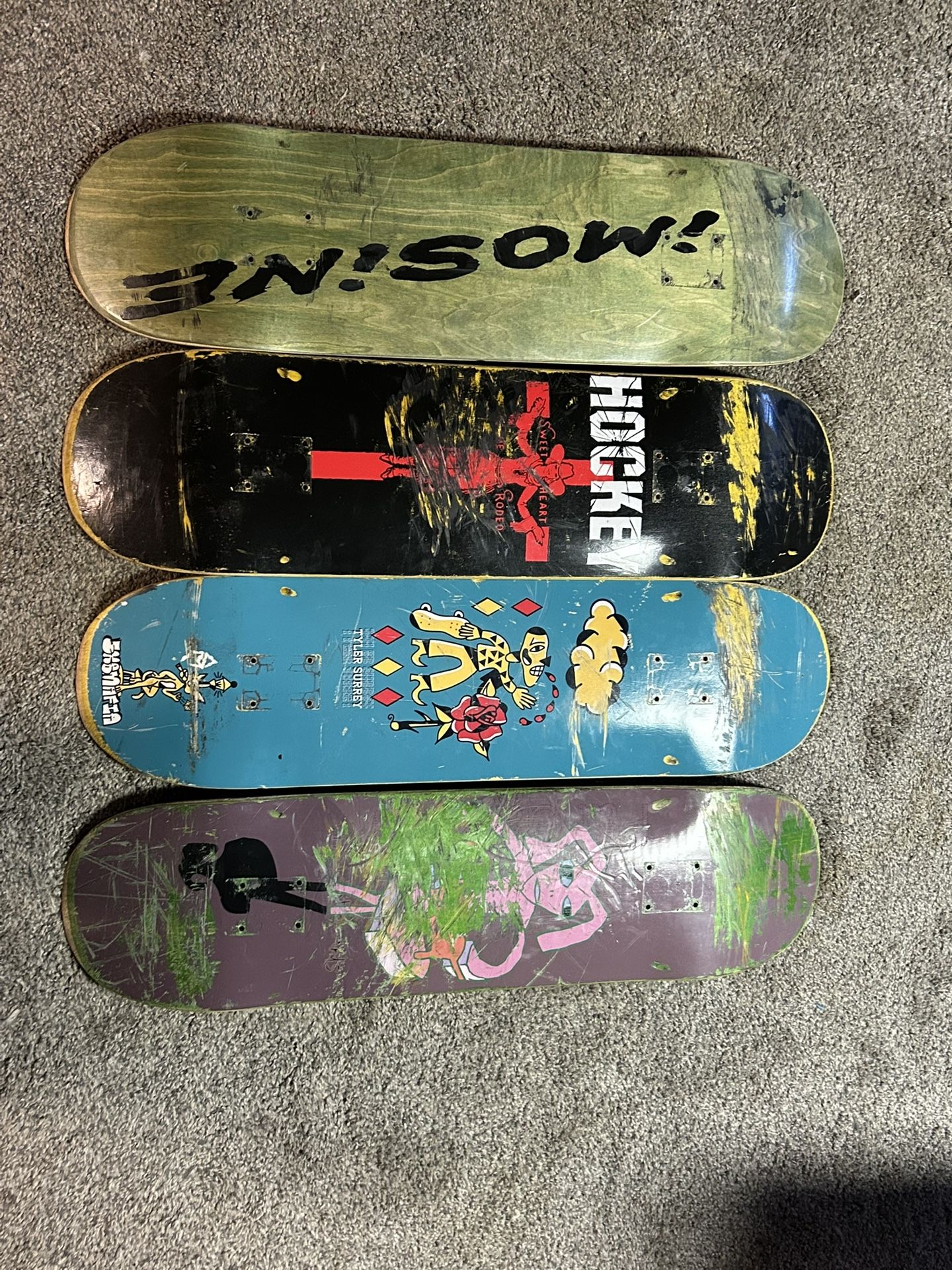 Skateboard Decks And Wheels