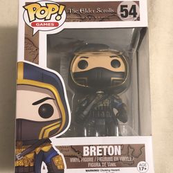FUNKO POP GAMES THE ELDER SCROLLS BRETON #54 VAULTED  VINYL FIGURE