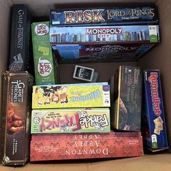 Assorted Board games. 