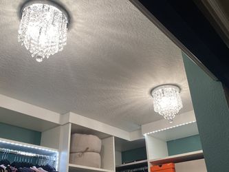Flush Mount Crystsl chandelier