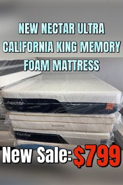 NEW NECTAR ULTRA CALIFORNIA KING MEMORY FOAM MATTRESS