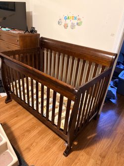 Sleigh Baby Crib 4-in-1