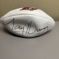 Tony Dungy signed football