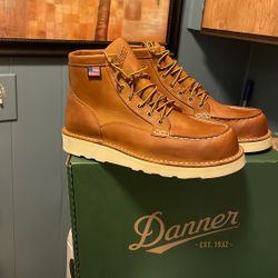 Danner Bull Run Moc Toe Work Boots Soft Toe Size 8.5 9 9.5 19.5 And 11